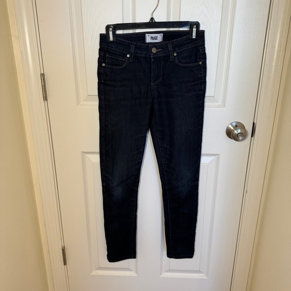 Dark wash PAIGE Verdugo Ultra Skinny Jeans - Picture 1 of 12